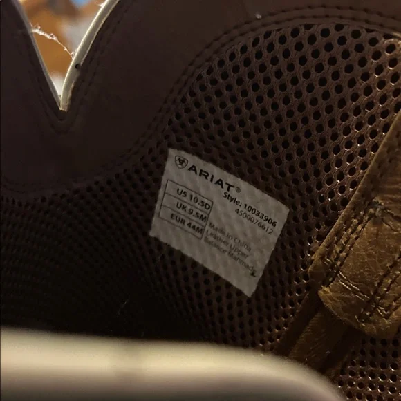 Ariat Men's Cowboy Boots - Tan and Blue - Picture 5 of 12